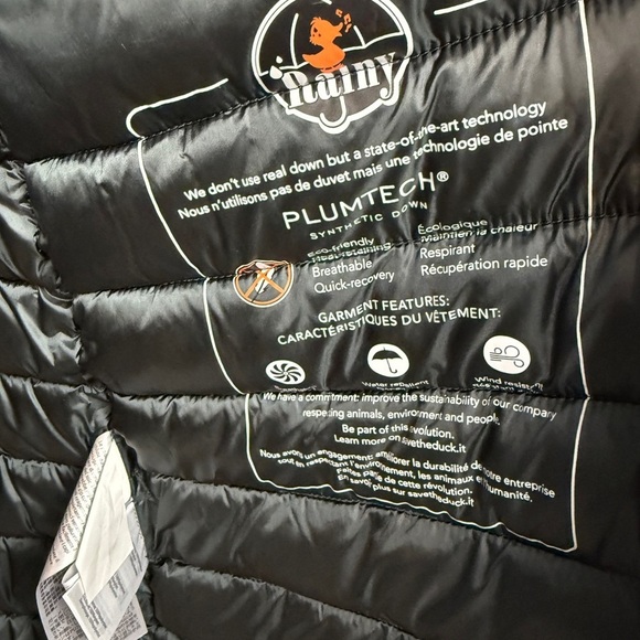 EUC Save the Duck rainy Matty jacket. Green black size 3 (Large) - Picture 8 of 10